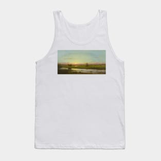 Sunset Over Newburyport Meadows by Martin Johnson Heade Tank Top